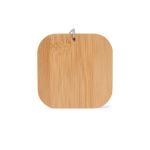 Set de cables de distintos conectores en caja de bambú para transporte color madera cuarta vista