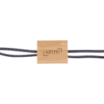 Cable de carga de 1M de largo con detalle en bambú para personalizar color negro sexta vista