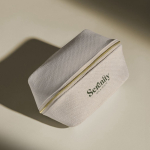 Neceser de un compartimiento de poliéster de tacto suave 450 g/m2 color natural vista detalle 4