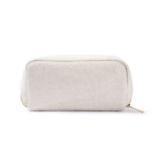 Neceser de un compartimiento de poliéster de tacto suave 450 g/m2 color natural quinta vista