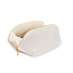 Neceser de un compartimiento de poliéster de tacto suave 450 g/m2 color natural sexta vista