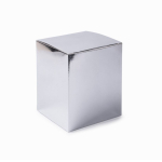 Vela con fragancia florales de 3 mechas en vaso de cristal brillante color plateado tercera vista