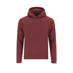 Sudadera de algodón y poliéster infantil MKT Draco 280 g/m2 color granate primera vista