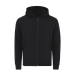 Sudadera de algodón y poliéster unisex MKT Astro 280 g/m2 color negro primera vista