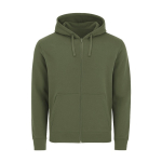 Sudadera de algodón y poliéster unisex MKT Astro 280 g/m2 color verde botella primera vista