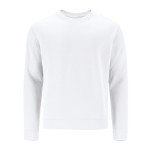 Sudadera unisex de algodón y poliéster MKT Cosmos 280 g/m2 color blanco primera vista