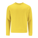 Sudadera unisex de algodón y poliéster MKT Cosmos 280 g/m2 color amarillo primera vista