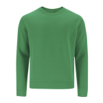 Sudadera unisex de algodón y poliéster MKT Cosmos 280 g/m2 color verde primera vista
