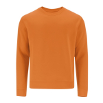 Sudadera unisex de algodón y poliéster MKT Cosmos 280 g/m2 color naranja primera vista