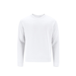 Sudadera infantil unisex de algodón y poliéster MKT Cosmos 280 g/m2 color blanco primera vista