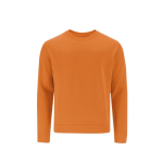 Sudadera infantil unisex de algodón y poliéster MKT Cosmos 280 g/m2 color naranja primera vista
