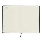 Libreta de hojas lisas con planificador mensual en inglés incluido sexta vista