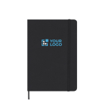 Libreta de hojas lisas con planificador mensual en inglés incluido vista principal