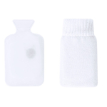 Calentador de manos reutilizable con funda de poliéster color blanco primera vista