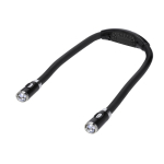 Lámpara manos libres de lectura con diseño ergonómico y 4 luces LEDs color negro primera vista