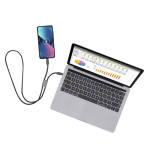 Lanyard con cable de carga con función de transferencia de datos 60W cuarta vista