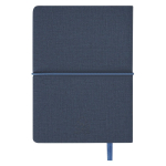 Libreta de cuero sintético con bloc de notas interno hojas a rayas A6 sexta vista