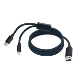 Cable cargador en aluminio y magnético para evitar enredos segunda vista