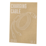 Cable cargador en aluminio y magnético para evitar enredos vista con caja