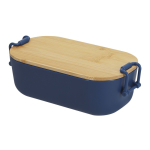 Fiambrera con tapa hermética de bambú y cierres laterales 850ml segunda vista