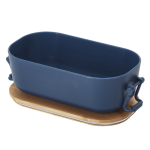 Fiambrera con tapa hermética de bambú y cierres laterales 850ml sexta vista