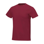 Camiseta con logotipo para hombre en algodón 160 g/m2 Elevate Life color burdeos