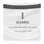 Camiseta con logotipo para hombre en algodón 160 g/m2 Elevate Life color blanco vista detalle 3