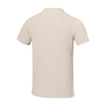 Camiseta de manga corta para hombre en algodón 160 g/m2 Elevate Life color arena tercera vista trasera