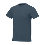 Camiseta de manga corta para hombre en algodón 160 g/m2 Elevate Life color azul cian