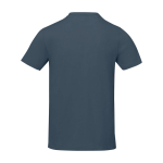 Camiseta de manga corta para hombre en algodón 160 g/m2 Elevate Life color azul cian segunda vista trasera
