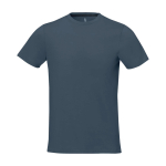Camiseta de manga corta para hombre en algodón 160 g/m2 Elevate Life color azul cian segunda vista frontal