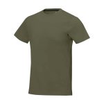 Camiseta de manga corta para hombre en algodón 160 g/m2 Elevate Life color verde oliva