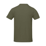 Camiseta de manga corta para hombre en algodón 160 g/m2 Elevate Life color verde oliva segunda vista trasera