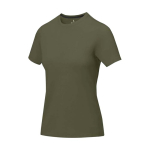 Camiseta de manga corta para mujer en algodón 160 g/m2 Elevate Life color verde oliva