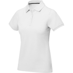 Polo de manga corta para mujer en punto piqué 200 g/m2 Elevate Life color blanco