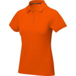 Polo de manga corta para mujer en punto piqué 200 g/m2 Elevate Life color naranja