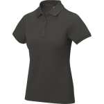 Polo de manga corta para mujer en punto piqué 200 g/m2 Elevate Life color antracita