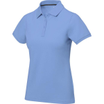 Polo de manga corta para mujer en punto piqué 200 g/m2 Elevate Life color azul claro