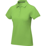 Polo de manga corta para mujer en punto piqué 200 g/m2 Elevate Life color verde fluorescente