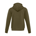 Sudadera unisex con tejido de punto y capucha 300 g/m2 Elevate Life color verde oliva segunda vista trasera