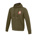Sudadera unisex con tejido de punto y capucha 300 g/m2 Elevate Life color verde oliva vista impresión serigrafía
