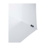 Paraguas manual RPET 21” de poliéster pongee con mango de madera Ø99 color blanco vista detalle 2
