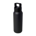 Botella de acero inox reciclado apta para bebidas carbonatadas 600ml color negro