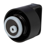 Botella de acero inox reciclado apta para bebidas carbonatadas 600ml color negro vista detalle 1