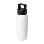 Botella de acero inox reciclado apta para bebidas carbonatadas 600ml color blanco