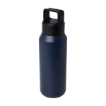 Botella de acero inox reciclado apta para bebidas carbonatadas 600ml color azul marino