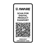 Bandolera de material reciclado con bolsillo principal amplio color azul marino segunda vista