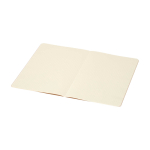 Libreta con tapa de cartón kraft y lomo cosido A5 hojas punteadas color natural segunda vista