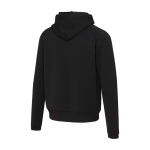 Sudadera deportiva unisex con elasticidad integrada 350 g/m2 Elevate Life color negro tercera vista trasera
