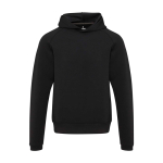 Sudadera deportiva unisex con elasticidad integrada 350 g/m2 Elevate Life color negro segunda vista frontal